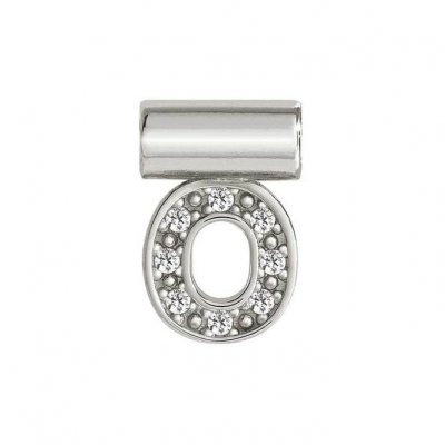 SeiMia Silver & CZ Letter O Pendant