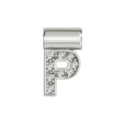 SeiMia Silver & CZ Letter P Pendant