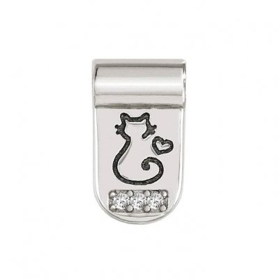 Nomination SeiMia Silver & CZ Cat Pendant