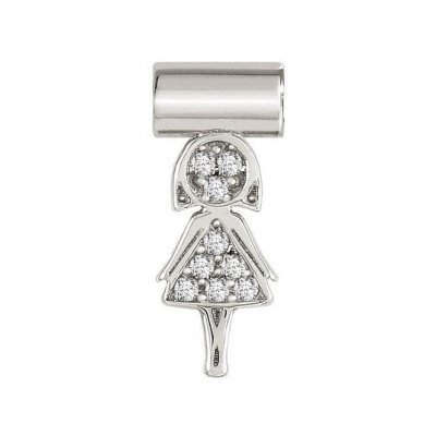 SeiMia Silver & CZ Mum Pendant