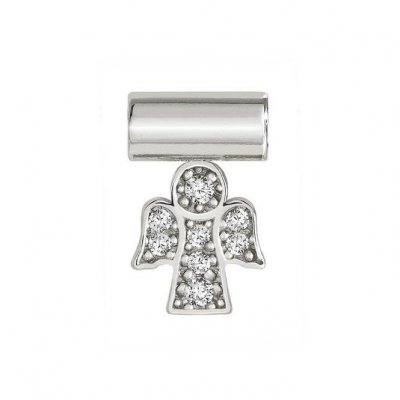 SeiMia Silver & CZ Angel Pendant