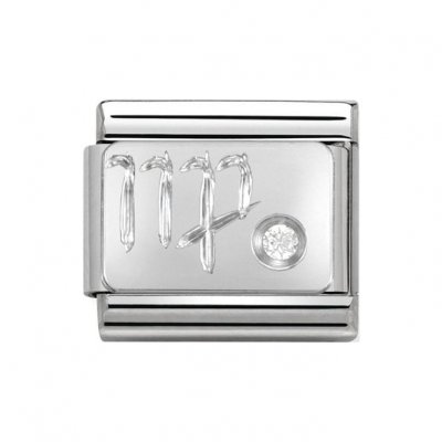 Nomination Silver Shine Zodiac Virgo Charm.