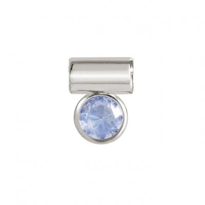 SeiMia Silver & Light Blue CZ Stone Pendant