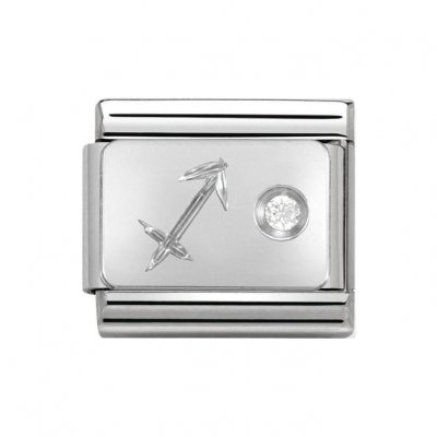 Nomination Silver Shine Zodiac Sagittarius Charm.