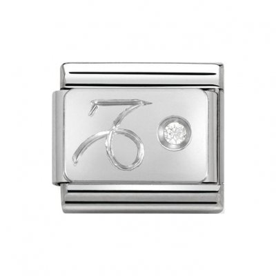 Nomination Silver Shine Zodiac Capricorn Charm.