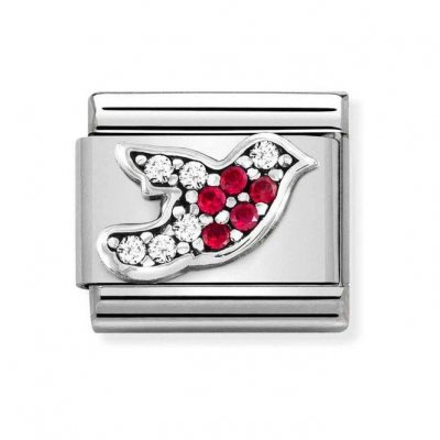 Nomination Silver Shine Robin CZ Charm