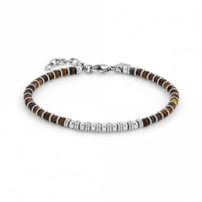 Nomination Instinct Stainless Steel & Tigers Eye Bracelet