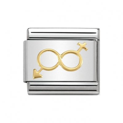 Nomination 18ct Infinite He & She Symbol Charm.