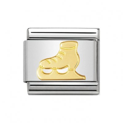 Nomination 18ct Gold Ice Skate Charm.