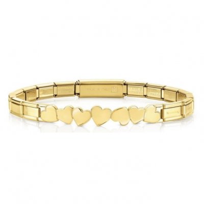 Trendsetter Yellow Gold PVD Hearts Smarty Bracelet