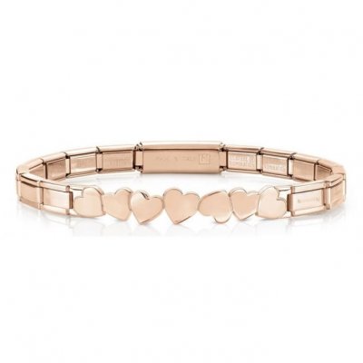Trendsetter Rose Gold PVD Hearts Smarty Bracelet
