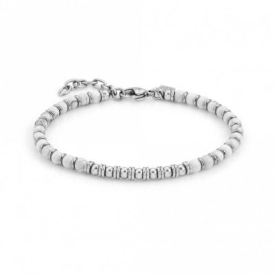 Nomination Instinct Stainless Steel & White Agate Bracelet