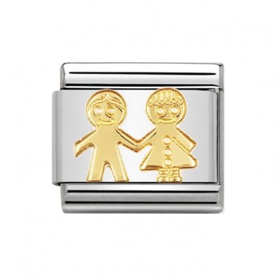 Nomination 18ct Gold Children Charm.