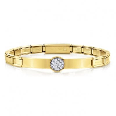 Nomination Trendsetter Yellow Gold & Pavé CZ Smarty Bracelet