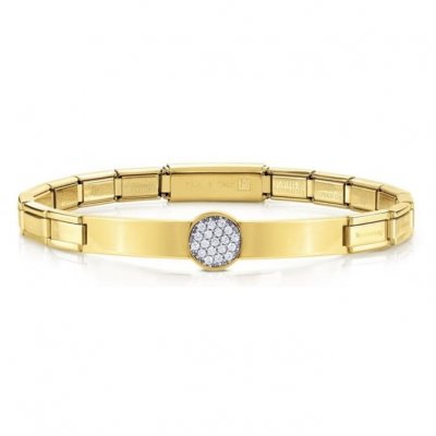 Trendsetter Yellow Gold & Pavé CZ Smarty Bracelet