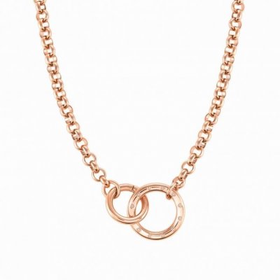 Nomination Infinito Rose Gold Stainless Steel & White CZ Necklet