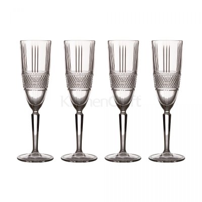 Maxwell & Williams Verona Set of Four 150ml Champagne Flutes