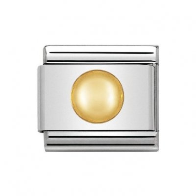 Nomination 18ct Gold Raised Point Charm.