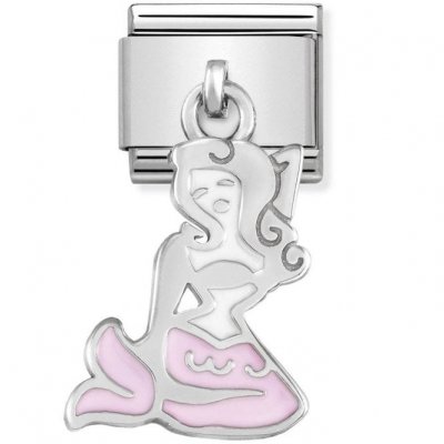 Nomination Mermaid | Siren Dangle in Enamel & Silver Charm.