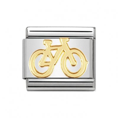 Nomination 18ct Gold Bike Charm.