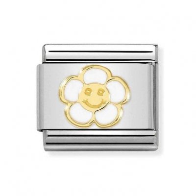 Nomination 18ct Gold Smile Flower Charm.