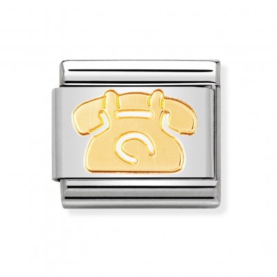 Nomination 18ct Gold Telephone Charm.