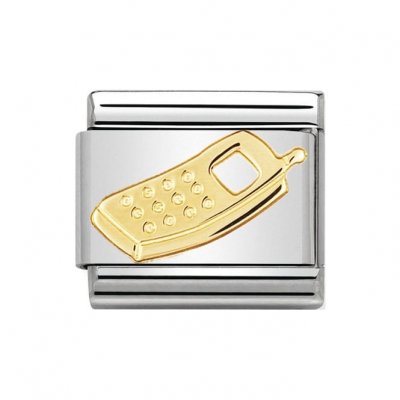 Nomination 18ct Gold Cell Mobile Phone Charm.