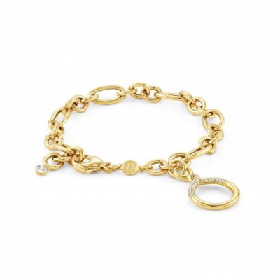 Nomination Endless Yellow Gold & CZ Circle Bracelet