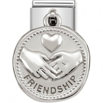 Nomination Silver Shine Round Silver Friendship Charm