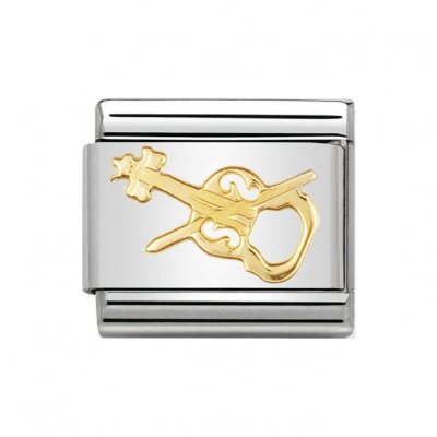 Nomination 18ct Gold Violin Charm.