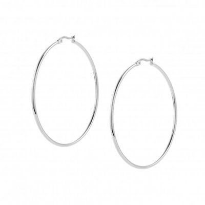 Silhouette Silver Hoop Earrings