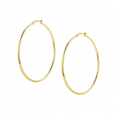 Silhouette Gold plated Hoop Earrings