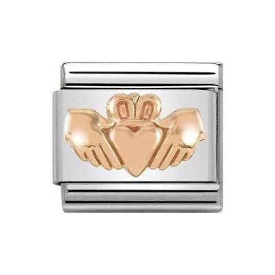 Nomination 9ct Rose Gold Claddagh with Heart Charm