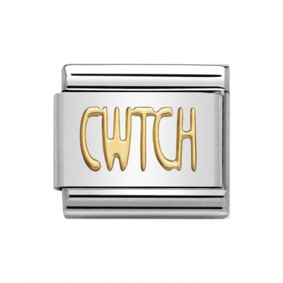 Nomination 18ct Gold Cwtch (Hug/Cuddle) Charm.