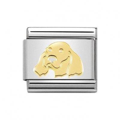 Nomination 18ct Golden Irish Setter Charm.