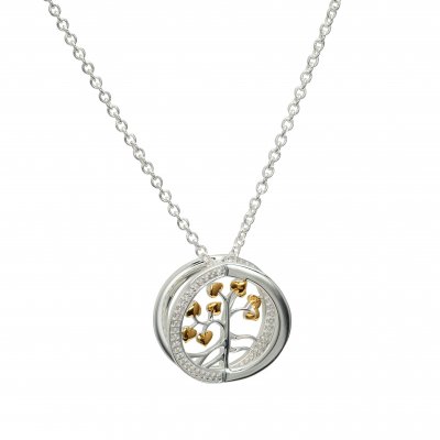 Silver 3D Tree of Life Pendant & Chain