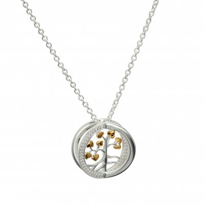Silver 3D Tree of Life Pendant & Chain
