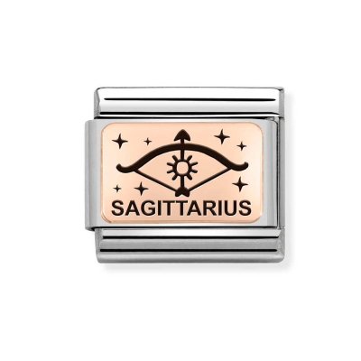 Nomination 9ct Rose Gold Sagittarius Zodiac Charm.