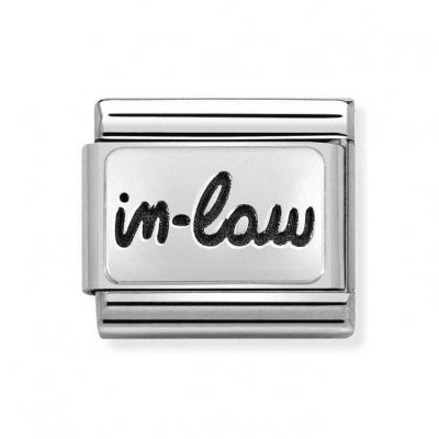 Nomination Silver Shine In Law Plates Charm