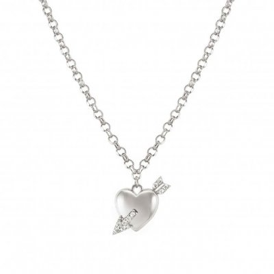 Nomination Sweetrock Silver & CZ Heart with Arrow Necklet