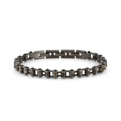 Nomination Beyond Stainless Steel & Black PVD Bike Chain Large Bracelet