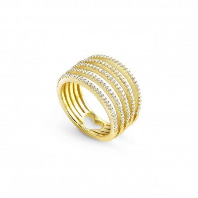 Nomination Lovelight Yellow Gold & White CZ Multi-Band Ring