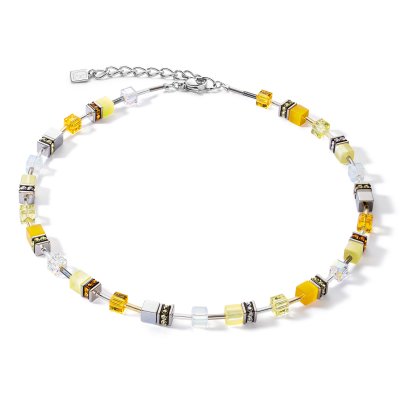 Coeur De Lion GeoCUBE® Yellow Joyful Colours Necklet