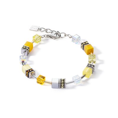 Coeur De Lion GeoCUBE® Yellow Joyful Colours Bracelet