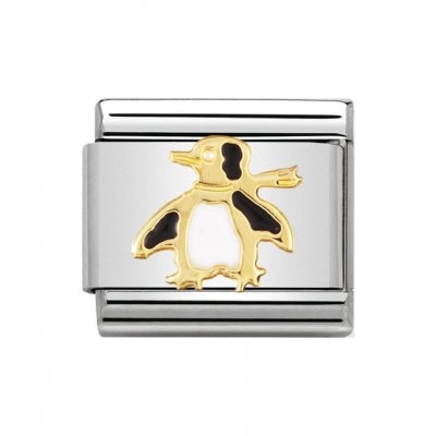 Nomination 18ct Gold Penguin Charm.