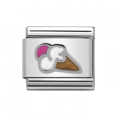 Nomination Icecream Enamel & Silver Shine Charm