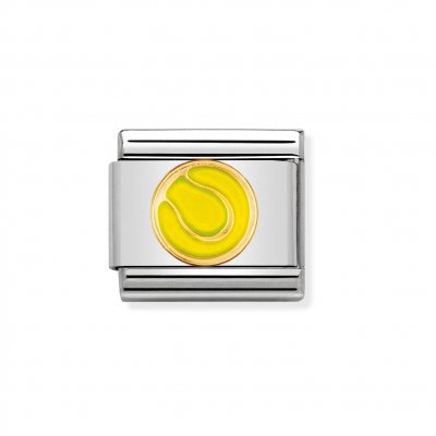 Nomination 18ct & Enamel Tennis Ball Charm.