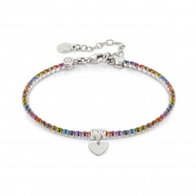 Nomination Silver Crystal Chic & Charm Heart Bracelet