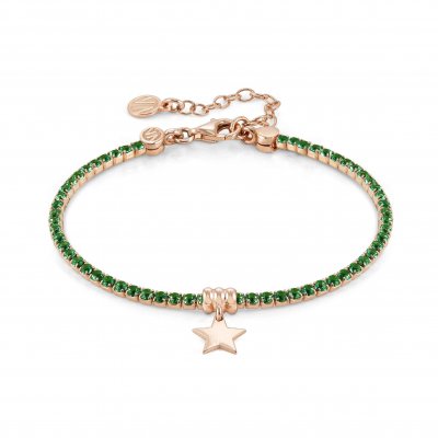 Nomination Silver Rose Gold Star Chic & Charm Bracelet