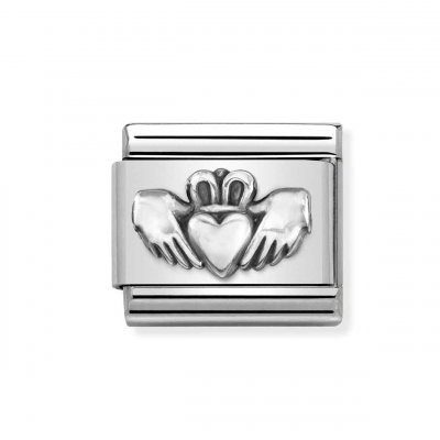 Nomination Silver Oxidised Claddagh Charm